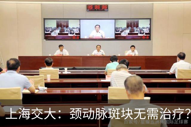 上海交大：颈动脉斑块无需治疗？真相可能让你大吃一惊